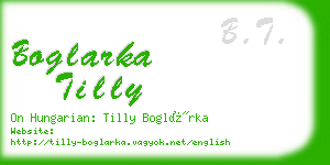 boglarka tilly business card